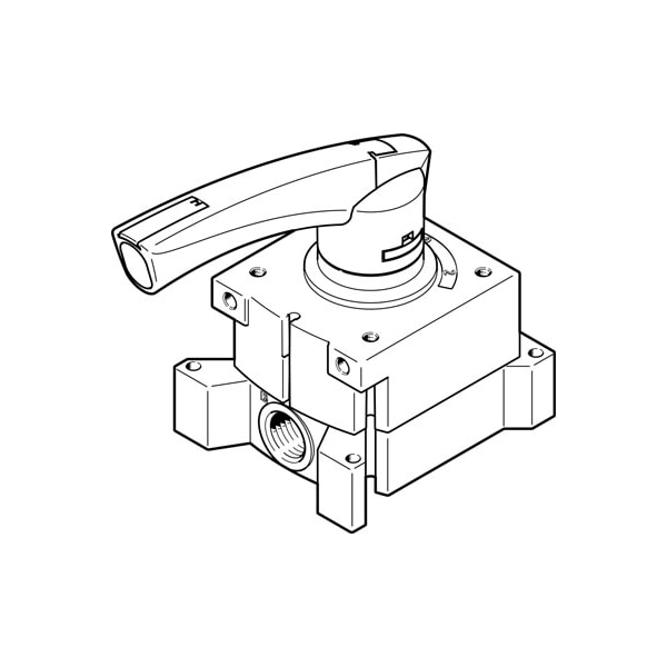 Festo Hand Lever Valve VHER-P-H-B43C-M5 VHER-P-H-B43C-M5 - main
